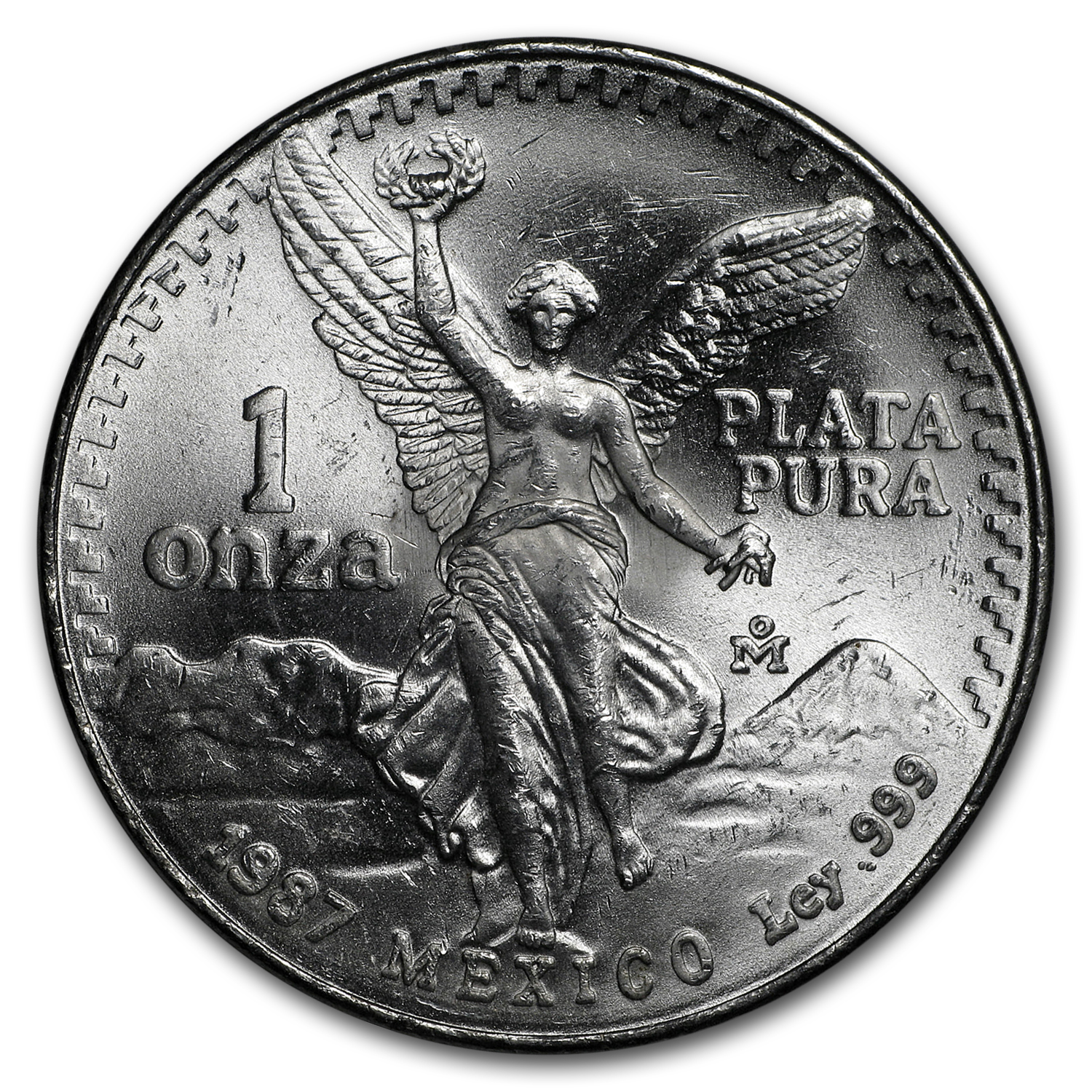1987 Mexico Silver Libertad 1 oz Coin